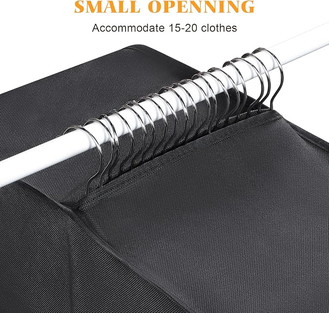 Univivi Garment Bags for Hanging Clothes, Extra Capacity Clothes Bags for Moving - Image 5