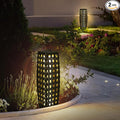 Solar Powered Outdoor Floor, 2 Piece Solar Outdoor Floor Lamps Lanterns by OLYMSOLD