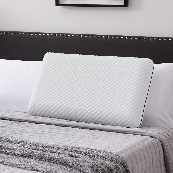 WEEKENDER Standard Gel Memory Foam Pillow Size-1-Pack-Medium Plush Feel-Neck - Image 7