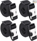 Buckle Straps with Clips, Adjustable Nylon Straps with Buckle, 4 Pack by Masterwise