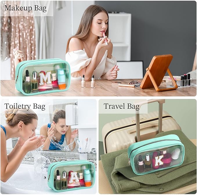 YOOLIFE Initial Clear Makeup Pouch - Image 3