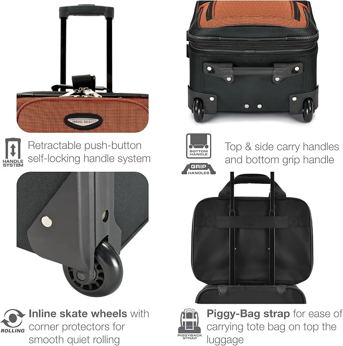 Travel Select Amsterdam 21-Inch Softside Expandable Carry-On Luggage, - Image 7