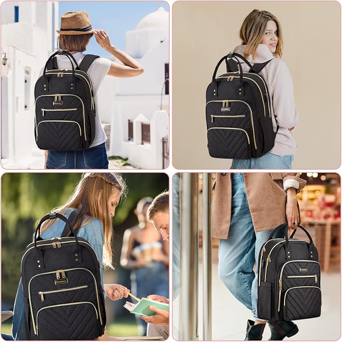 Laptop Backpack for Women Men, School Backpacks for Teens Girls Boys, 17.3 Inch - Image 7