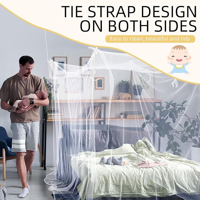 4 Corners Mosquito Net for Mosquiteros para Camas Bed Canopies Netting Bed - Image 5