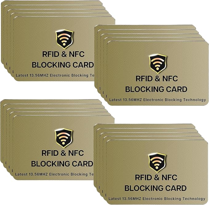 SaiTech IT 20 Pack RFID Cards One Card Protects Entire Wallet Purse by SaiTechIT