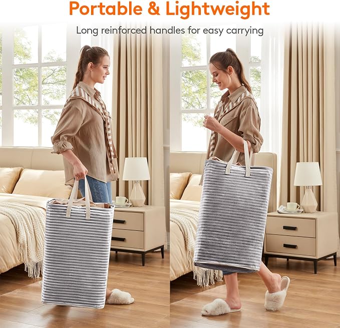 Lifewit 4 Pack Laundry Hamper Large Collapsible Laundry Baskets, Freestanding - Image 4