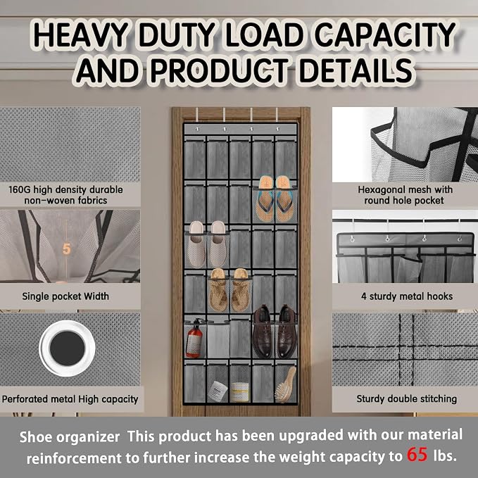 Over the Door Shoe Organizer - Image 2