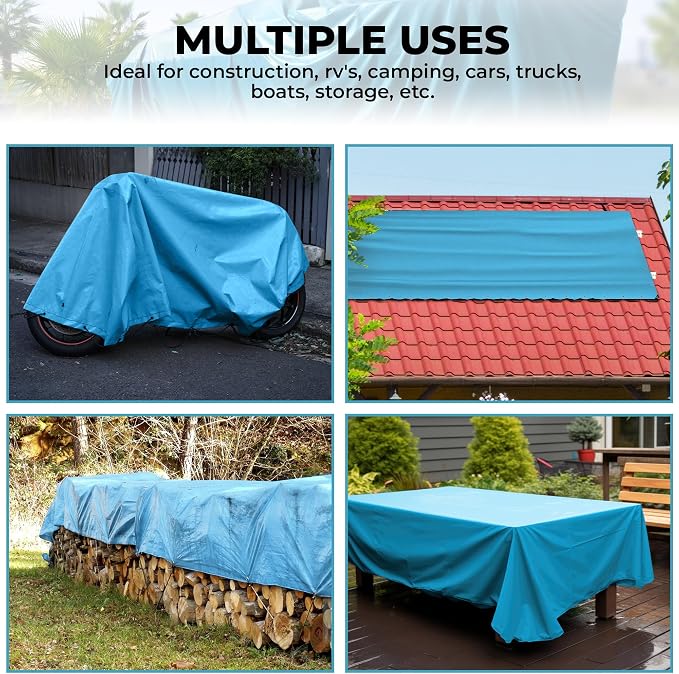 Tarps Heavy Duty Waterproof 16x20-12 mil Thick Camping Tent - Image 8