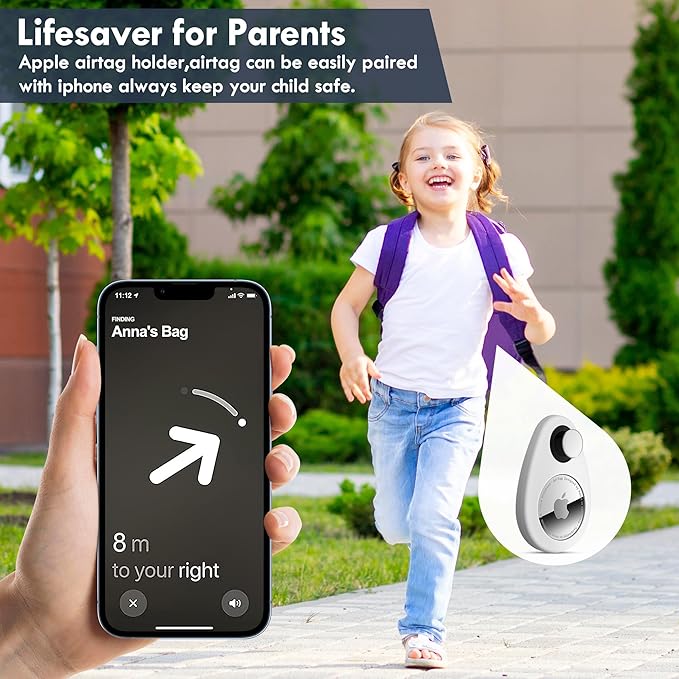 for Airtag Holder for Kids Hidden 2 Pack GPS Tracker Case, Anti-Removal - Image 5