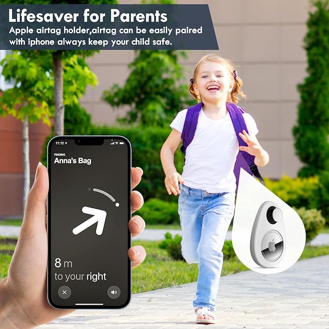 for Airtag Holder for Kids Hidden 4 Pack GPS Tracker Case, Anti-Removal - Image 2