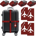 Weewooday 8 Pcs Luggage Straps Suitcase Tags Set by Weewooday