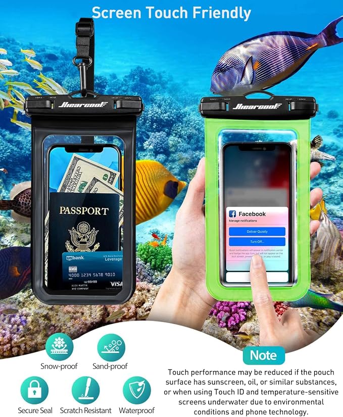Hiearcool Waterproof Phone Pouch, Waterproof Phone Case - Image 6