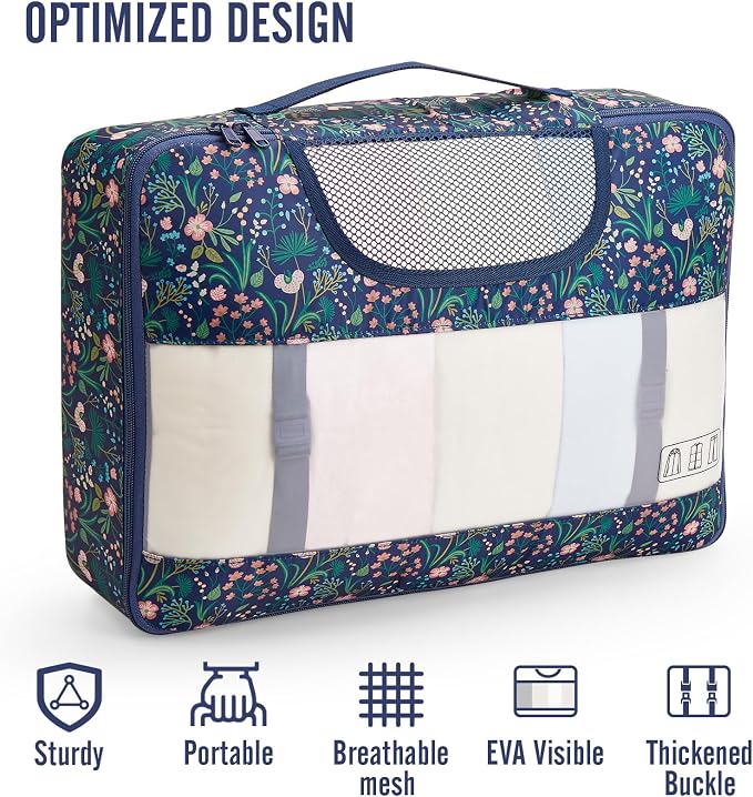 Veken 10 Set Packing Cubes for Travel Essential, Suitcase Organizer Bags in 4 - Image 4