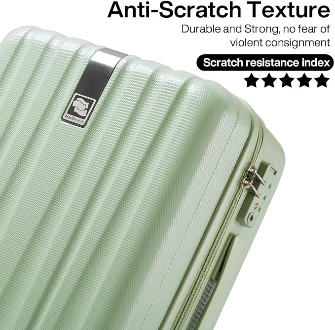 Hanke 20 Inch Carry On Luggage 22x14x9 Airline Approved Lightweight PC Hard - Image 6