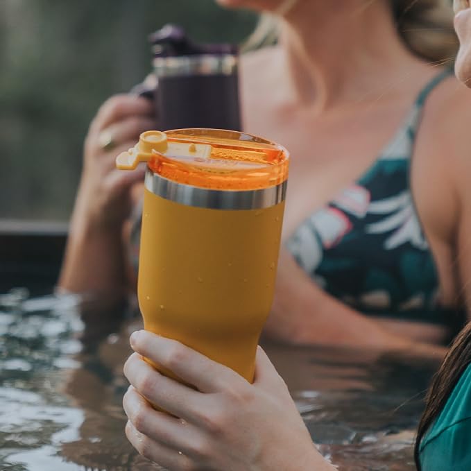 RTIC 20oz Essential Tumbler with Lid, Ceramic Lined, Insulated, Stainless Steel, Metal, Double Wall Vacuum-Insulation, Travel Cup for Iced Coffee, Tea, Hot and Cold Drink, Fresh Mint - Image 6