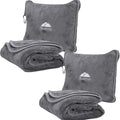 BlueHills 2-Pack Premium Soft Travel Blanket Pillow Airplane Blanket in Soft by BlueHills
