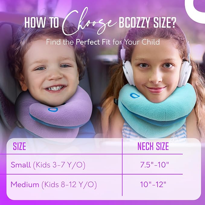 BCOZZY Kids Travel Neck Pillow– Patented Soft Child Pillow - Image 5