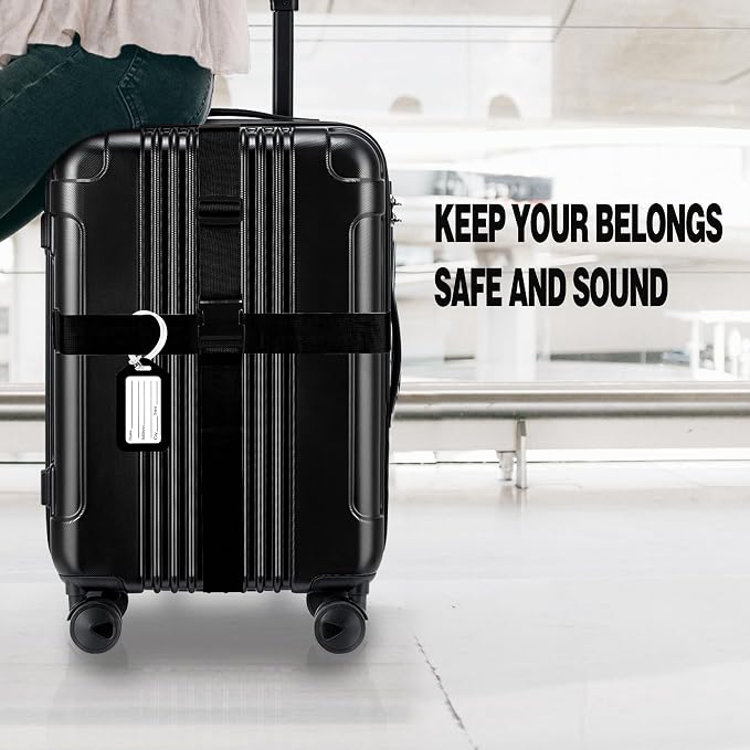 8 Pack Luggage Straps and Tags Set, Luggage Straps - Image 5
