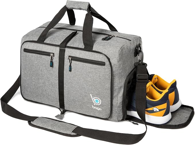 Bago Foldable Duffel Bags for Traveling Women & Men - 60L Medium Packable - Image 4