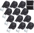 Cartman 1" x 12' Lashing Straps Cargo Tie-Down Strap Up to 600lbs, 12pk in by CARTMAN