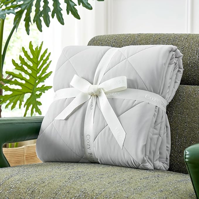 Cozy Bliss Cooling Blanket for Hot Sleepers, Q-Max 0.4 Cooling Comfort Queen - Image 6