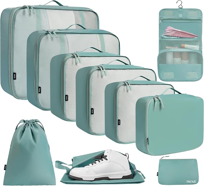 BAGAIL 6 Set/8 Set/10 Set Packing Cubes Various Sizes Packing Organizer by BAGAIL