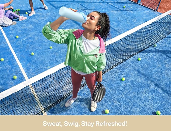 POWCAN 26 oz Insulated Water Bottle with 2-in-1 Straw and Spout Lid, Keep Cold 24H, Leak-Proof, Fits in Car Cup Holder, Stainless Steel Water Bottle for Sports, Gym, Travel, and School (Mousse) - Image 7