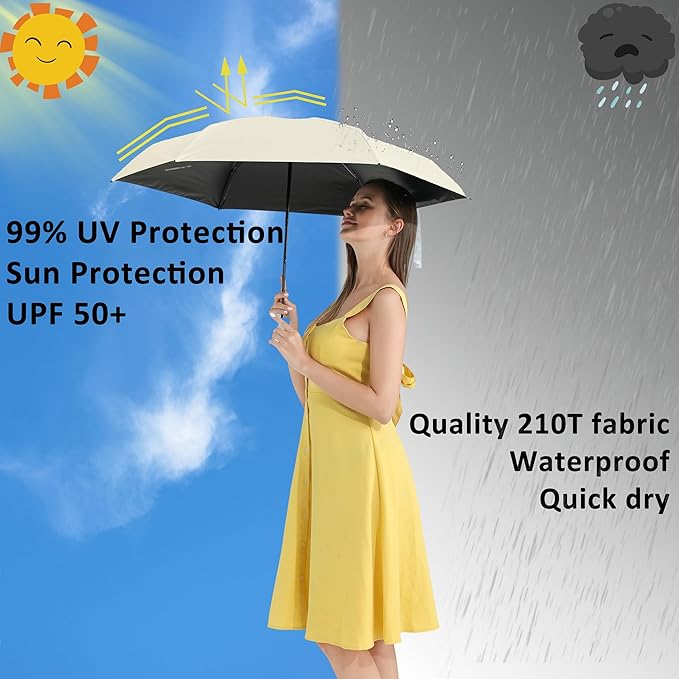 BAODINI Travel Mini Umbrella for Purse - Image 2