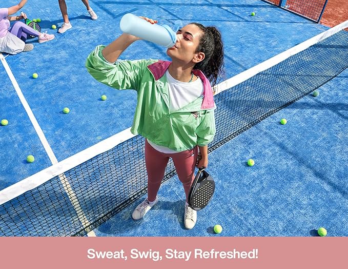 POWCAN 26 oz Insulated Water Bottle with 2-in-1 Straw and Spout Lid, Keep Cold 24H, Leak-Proof, Fits in Car Cup Holder, Stainless Steel Water Bottle for Sports, Travel, and School (Cotton Candy) - Image 7