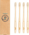 Sea Turtle Plant-Based Bristles, Compact Bamboo Toothbrushes, Soft Natural by SeaTurtle