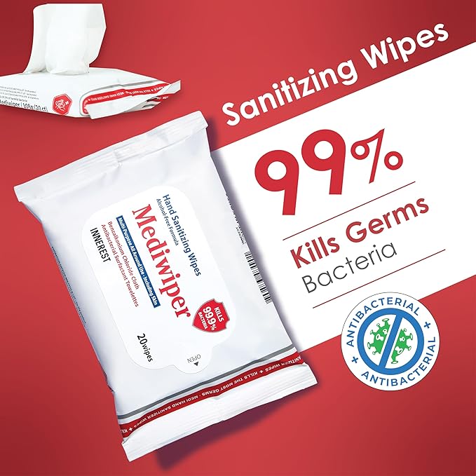 Mediwiper 500 Wipes Alcohol-Free Sanitizing Wipes Disinfecting Large Unscented - Image 5