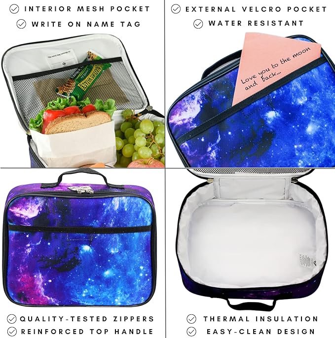 Fenrici Watercolor Lunch Box for Girls, Women Insulated Lunch Bag, Soft Sided - Image 2