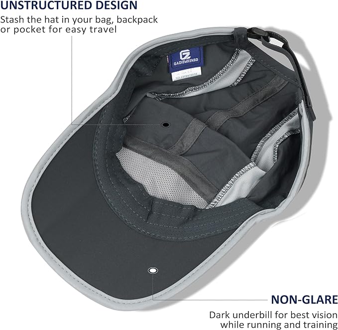 GADIEMKENSD Reflective Folding Outdoor Hat Unstructured Design UPF 50+ Sun - Image 4