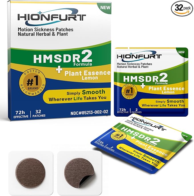 HMSDR2 32ct Motion Sickness Patches by HIONFURT