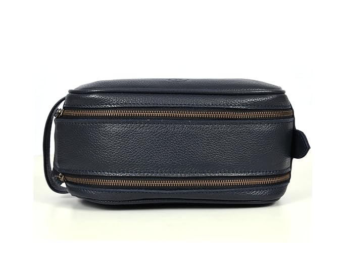 10" Premium Leather Toiletry Travel Pouch - Image 7
