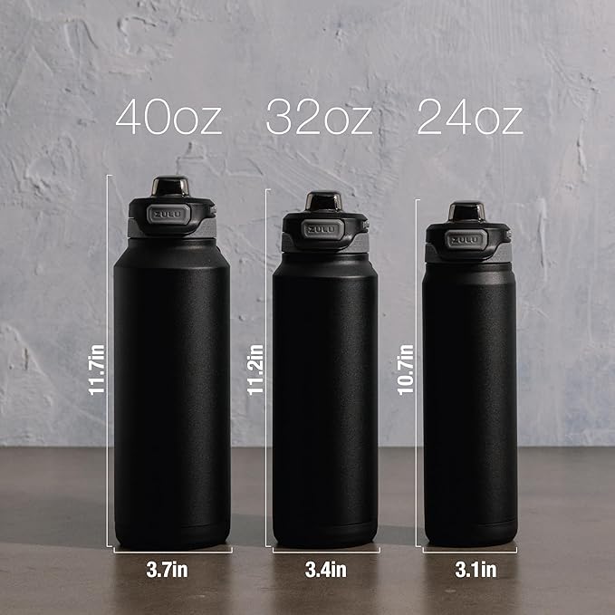 ZULU Powerfill Pro 24oz Stainless Steel Water Bottle - Image 6