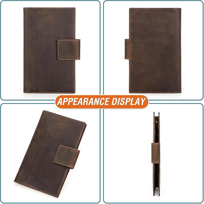 Top Grain Leather Travel Passport Wallet Holder - Image 9