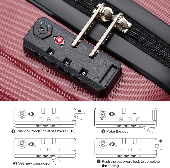 Hanke 24 Inch Luggage Suitcases - Image 7