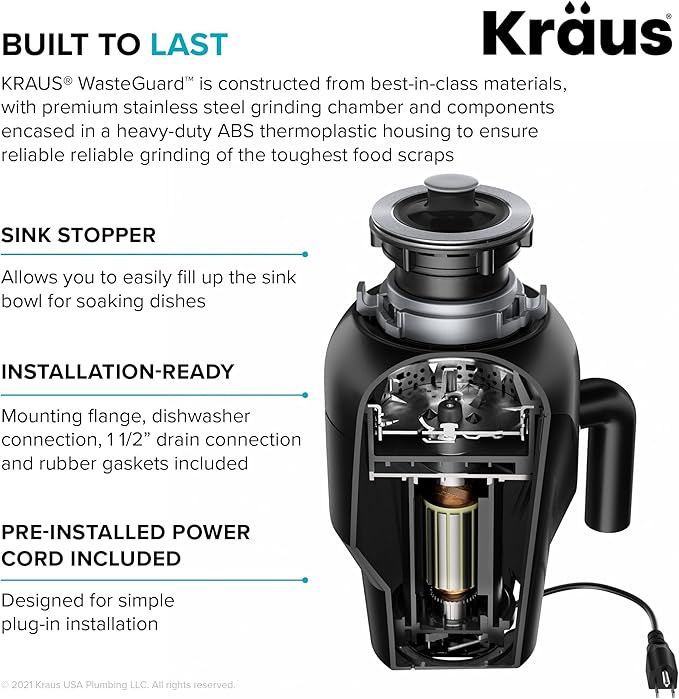 KRAUS Kore™ Workstation 33-inch Undermount 16 Gauge Double Bowl Stainless Steel - Image 11