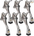 6 Packs Heavy Duty Kickdown Door Stopper, One Touch Adjustable Kickdown Door by ENYZTBI