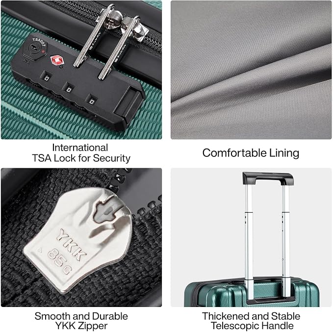 Hanke Luggage Sets 3 piece Carry On Luggage - Image 7