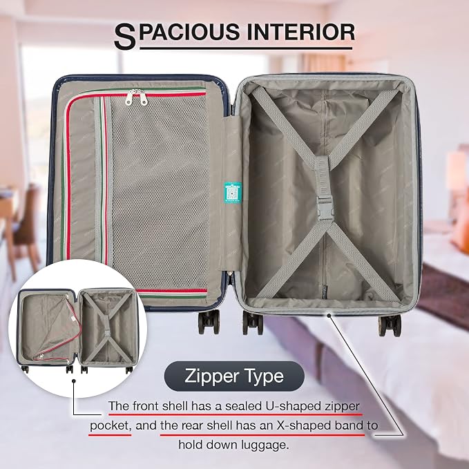LEGEND WALKER SPATHA Hardside Expandable Luggage, 5109-60-BK - Image 5