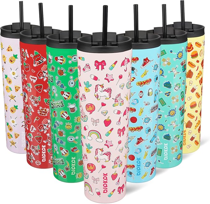 BJPKPK 34oz Insulated Tumbler With lid And Straw Stainless Steel Tumblers Travel Coffee Mug Reusable Thermal Cup,Unicorns by BJPKPK