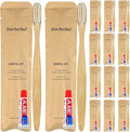 Bamboo Toothbrushes Kit Bulk, Disposable Toothbrushes by DincherBel