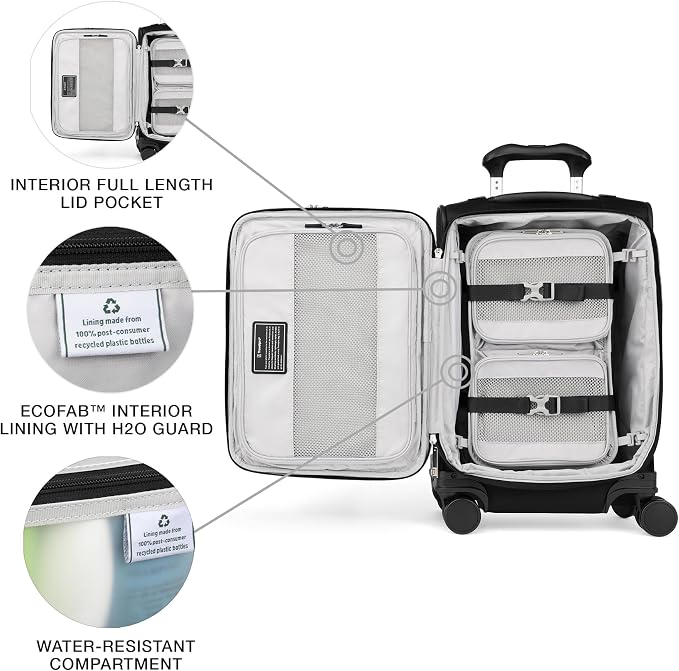 Travelpro VersaPack+ Lightweight Softside Expandable Carry on Luggage, 8 - Image 7