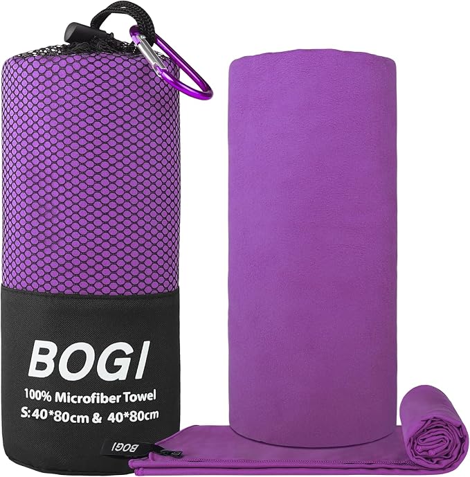 BOGI Microfiber Travel Sports Towel-Quick Dry Towel, Soft Lightweight - Image 2