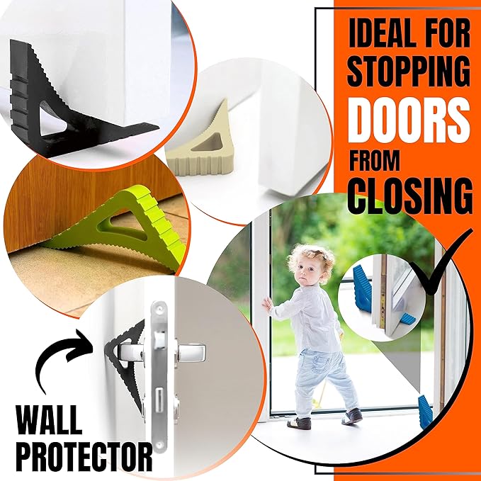 Pekasa Door Stopper & Window Wedge, Rubber Door Stopper, Award Winning Door - Image 3