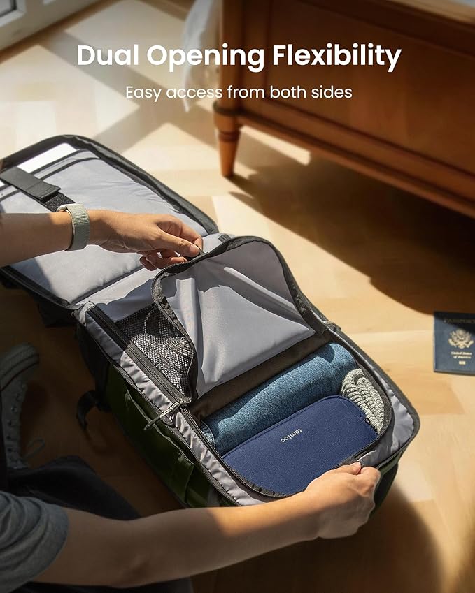 tomtoc Travel Backpack 40L, TSA Friendly Flight Approved Carry-on Luggage Hand - Image 6