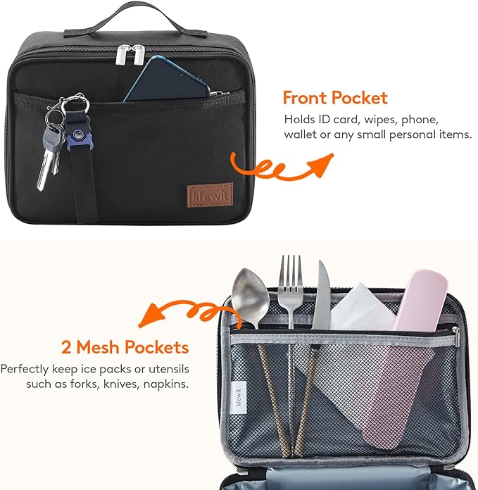 Lifewit Freezable Lunch Box, Insulated Reusable Lunch Bag - Image 5