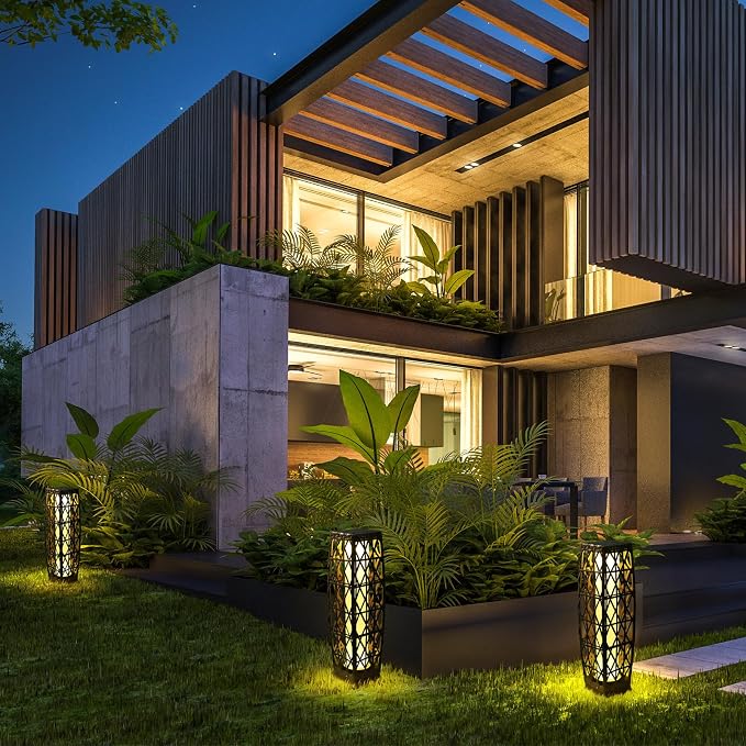 Solar Powered Outdoor Floor, 2 Piece Solar Outdoor Floor Lamps Lanterns - Image 8